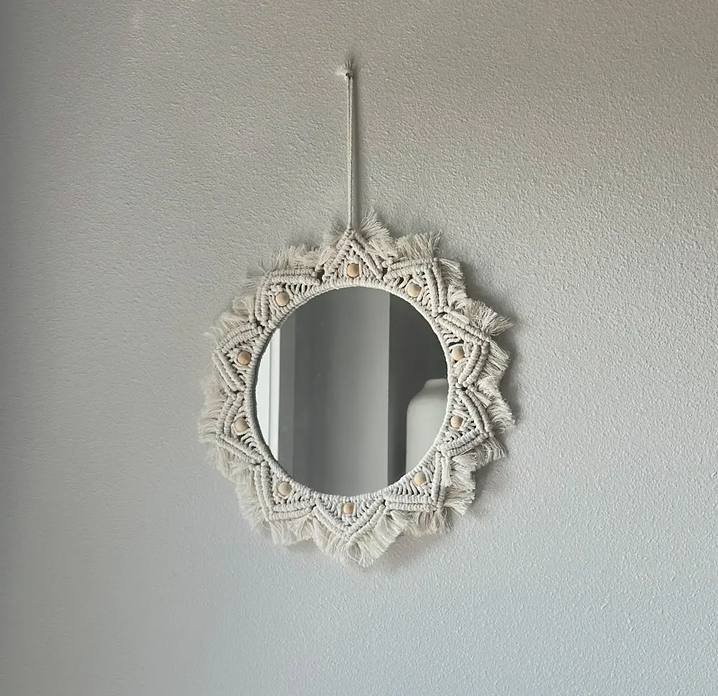 Boho Macramé Beaded Mirror MSRP $26.99