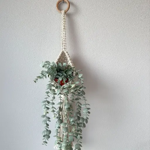 [DA-016-Nat-06] Macramé Pouch Hangers Small MSRP: $12.99