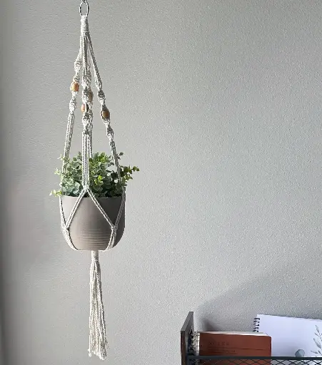 [DM-013-NAT-35] Spiral Medium Macramé Plant Hanger MSRP $12.99